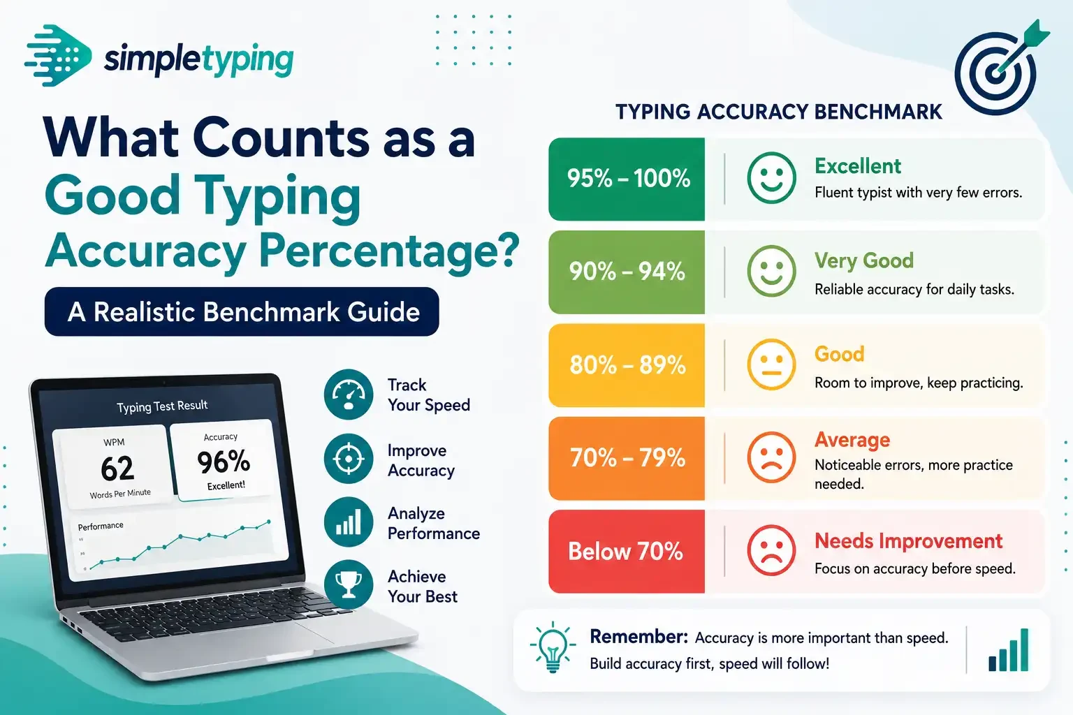 What Counts as a Good Typing Accuracy Percentage? A Realistic Benchmark Guide