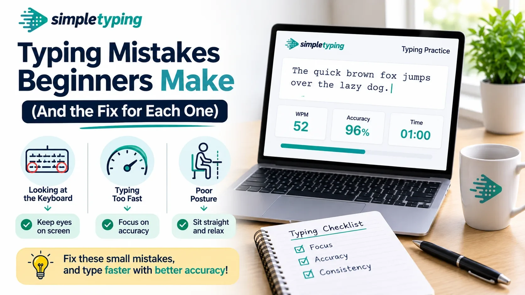 Typing Mistakes Beginners Make (and the Fix for Each One)